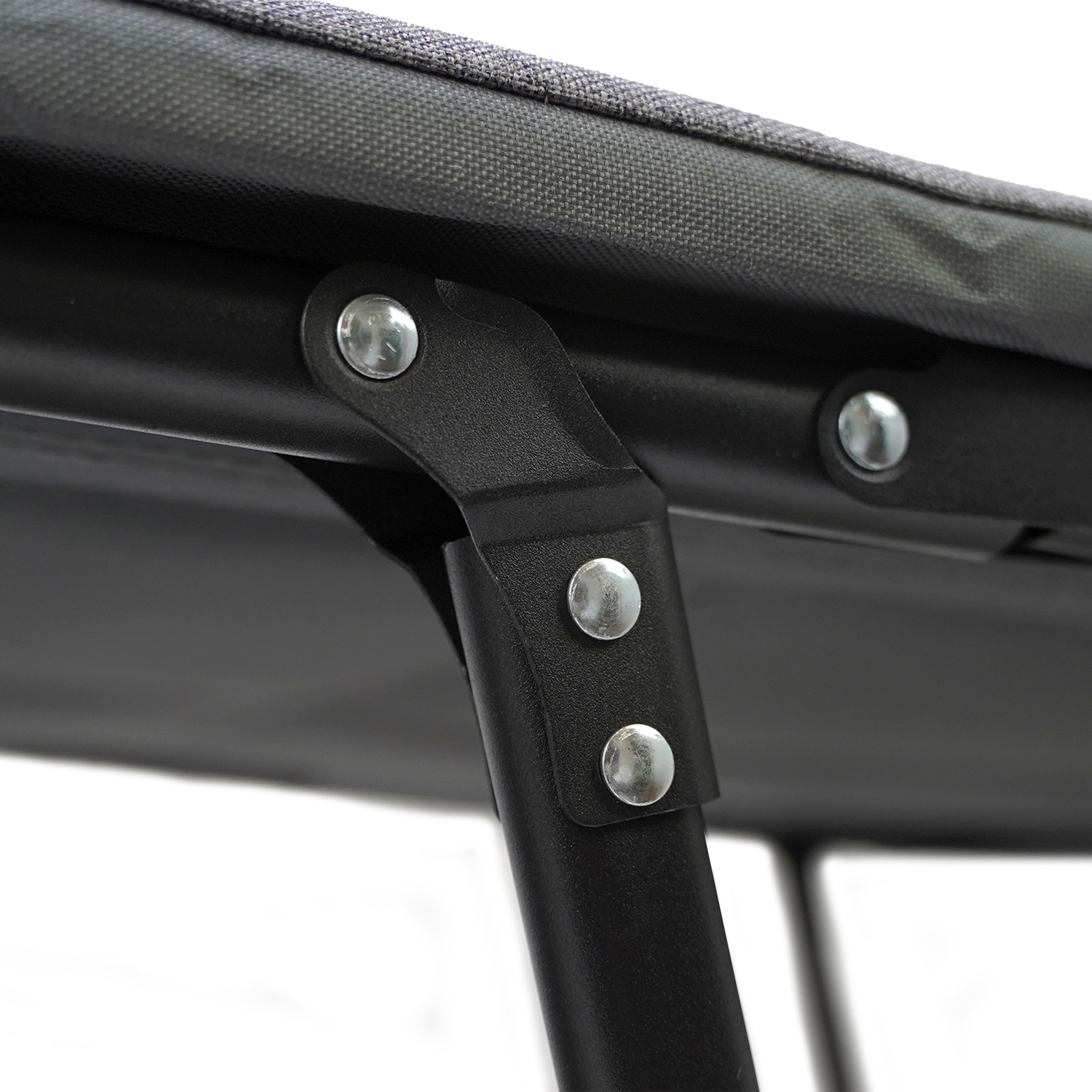 Eurocatch Faltbare Campingliege – Verstellbares Feldbett mit 5-fach Rückenlehne, 4 stabilen Klappbeinen, Seitentasche, gepolstertem Kopfteil – Kompakt & Bequem – 195×65×27 cm