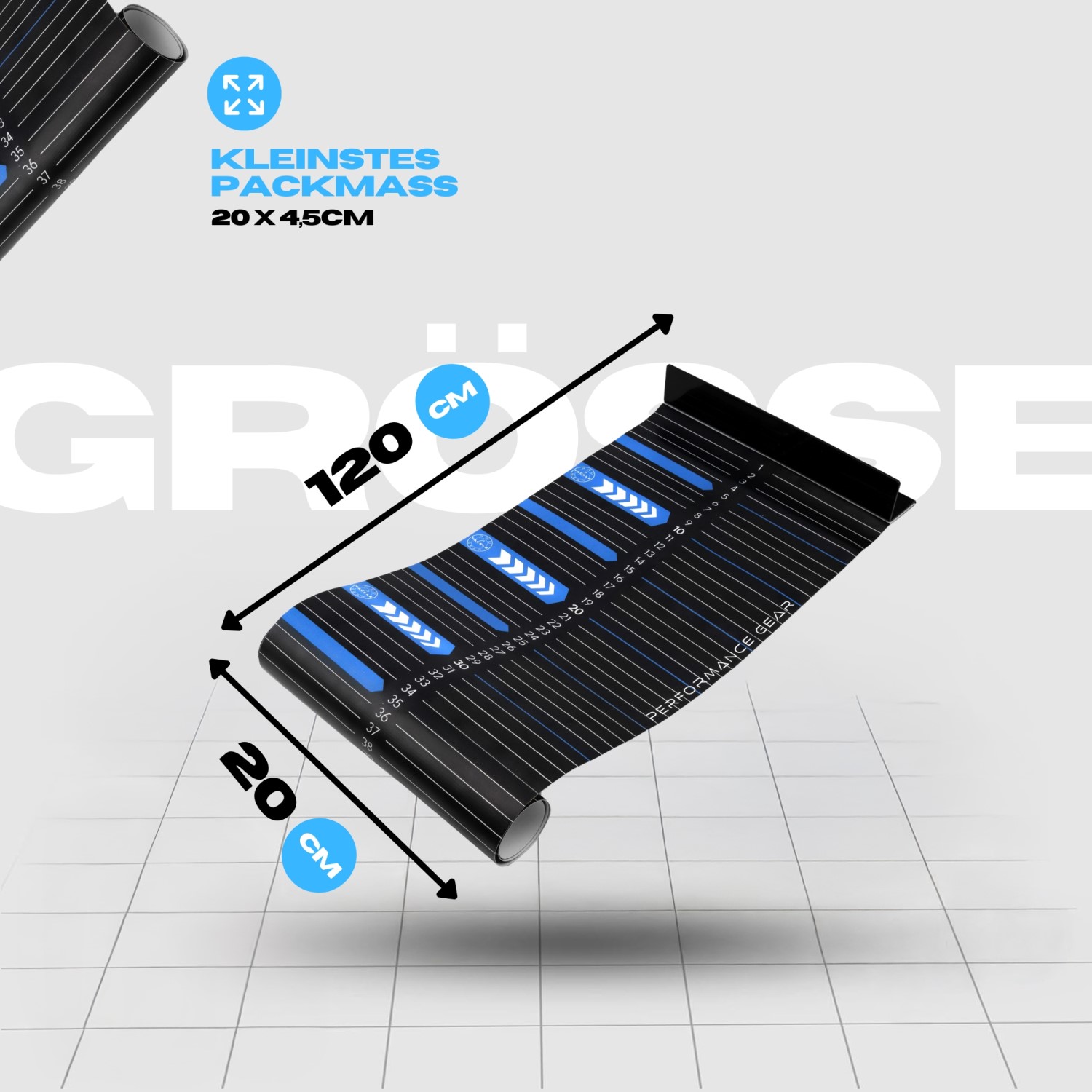 Pro Tackle STRIKE Measure Tape - Maßband -  120x20cm