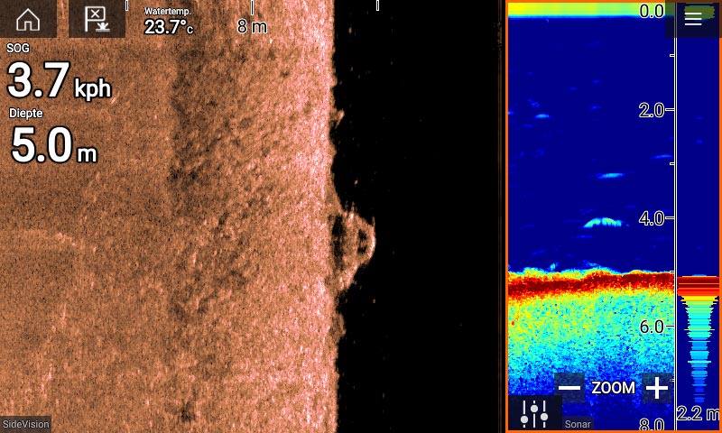Fishfinder mit SideScan