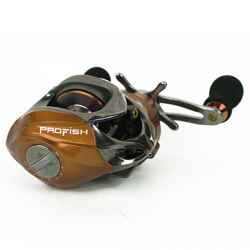 Profish Crius | Baitcast Reel LH | Ratio 7.0: 1 | Farbe Braun