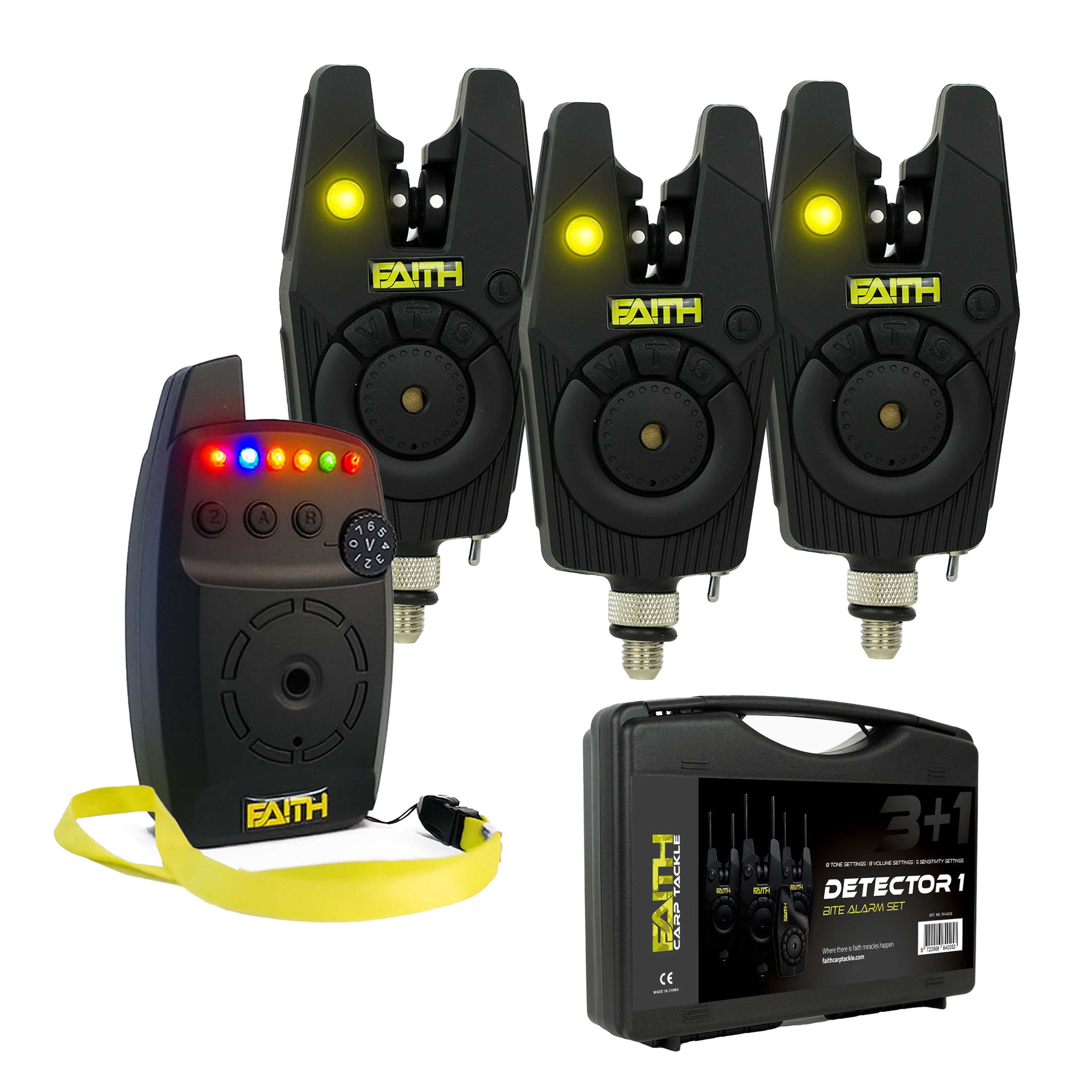  Faith Detector Bissanzeiger Set 3+1 | im Robusten Koffer
