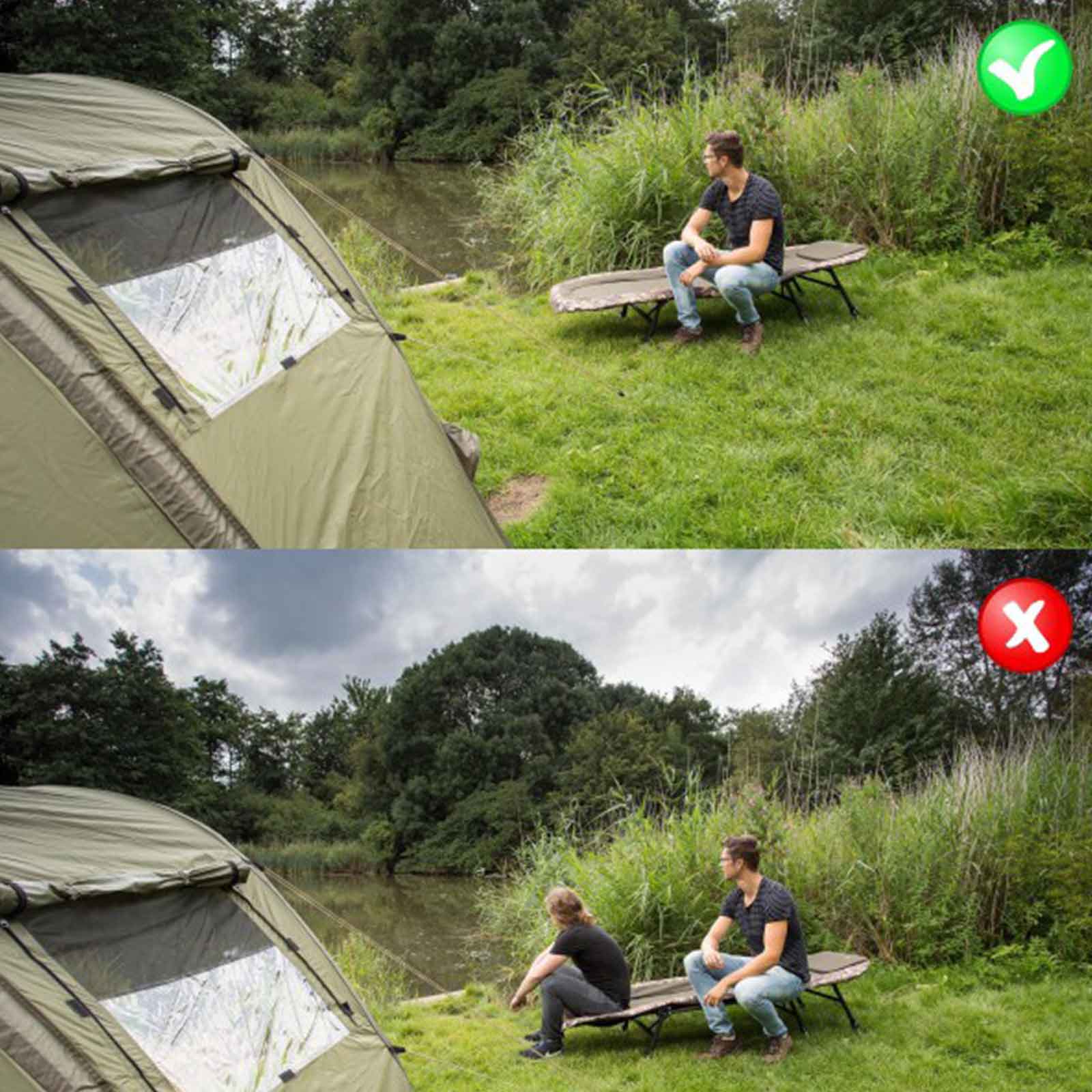 Nicht auf dem Fußende sitzen