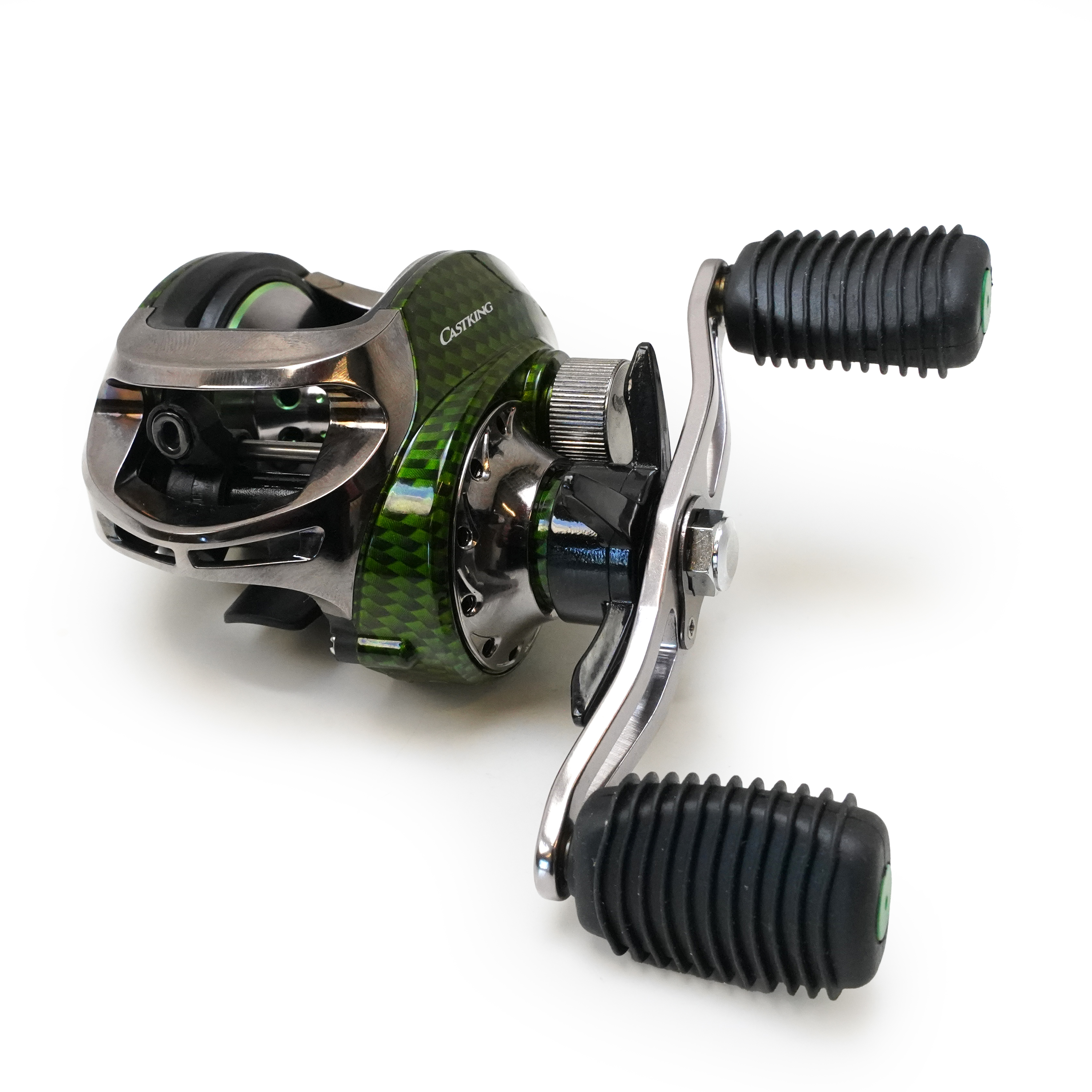 Traxis CastKing LH Baitcast Reel Carbon Green 