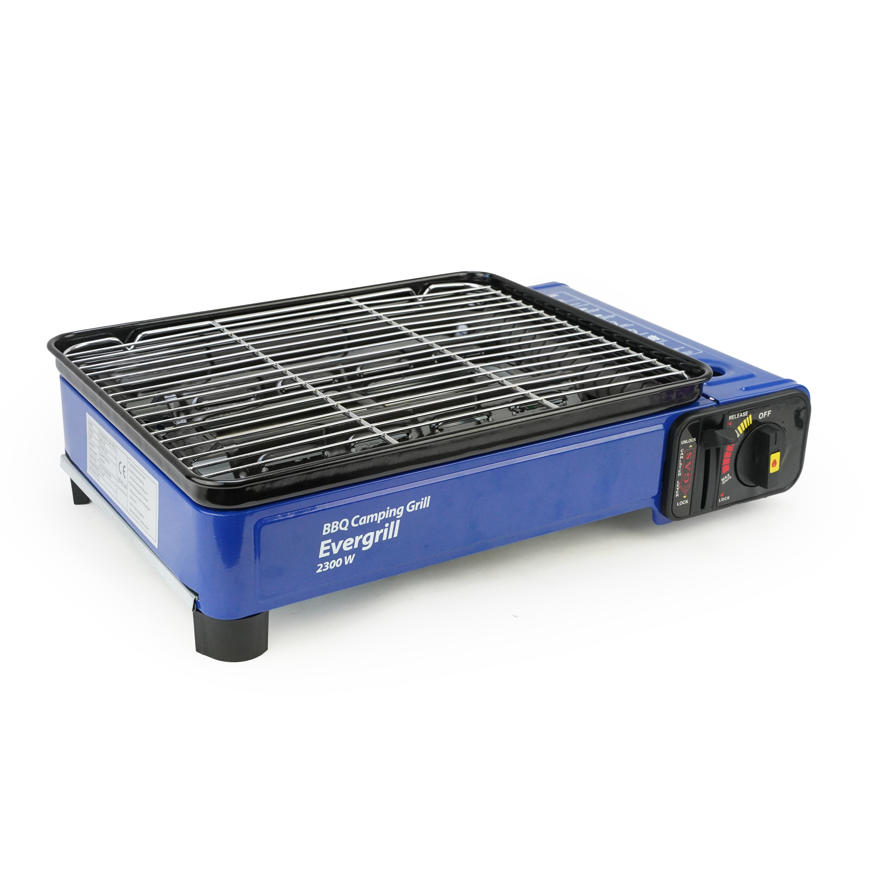 Eurocatch Butangas-Campinggrill Evergrill – Gasgrill – Campingkocher – Tischgrill – Tischgrill - Incl 12 Gaskartuschen