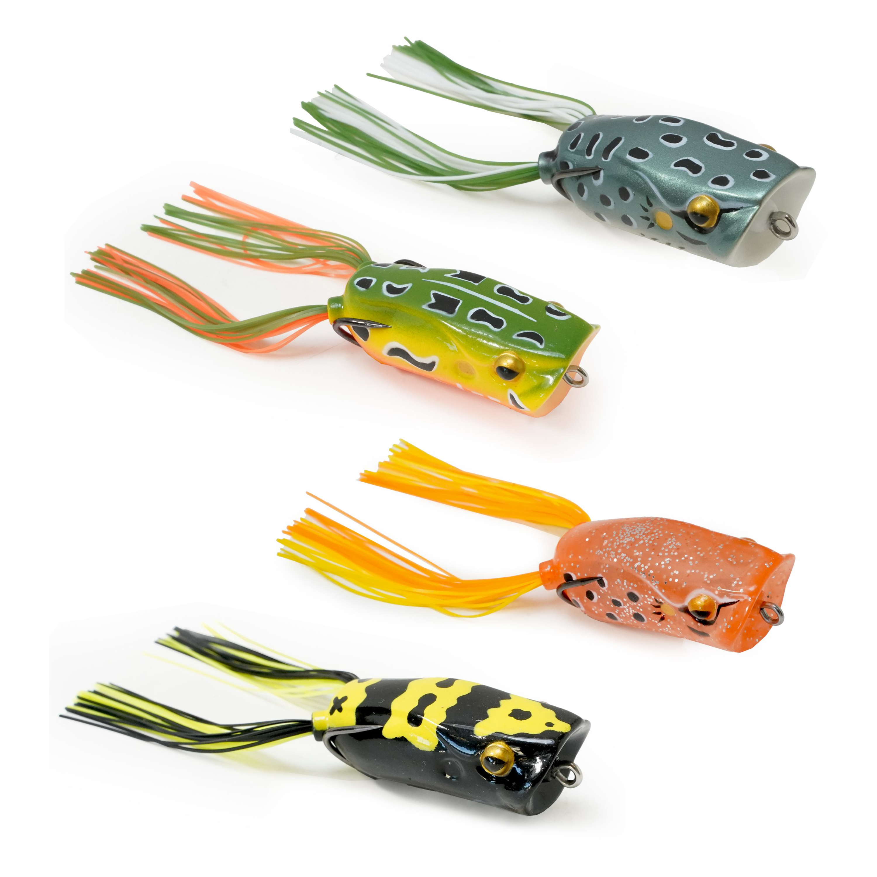 DLT Popper Frog Set - Oberflächen-Hecht-Set - 6 cm