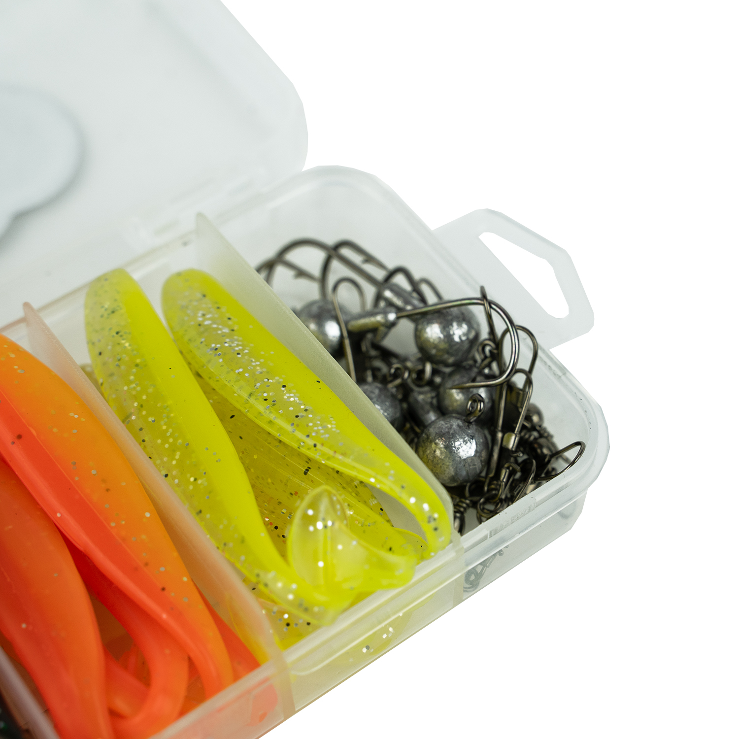 Fish-Xpro Softbait-Set 36-teilig – Köder – Gummifische – Jigköpfe – inkl. Tacklebox – Raubfisch – Zander