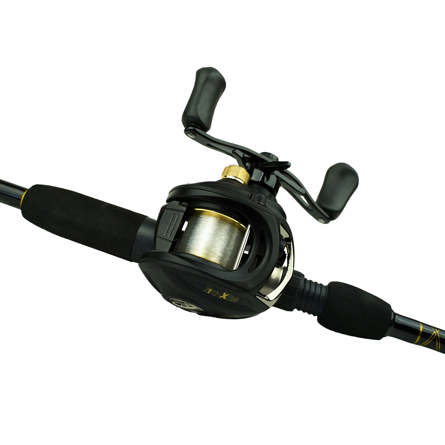 FISH-XPRO Baitcasting-Kombination | Raubfisch-Set | 1,95 m