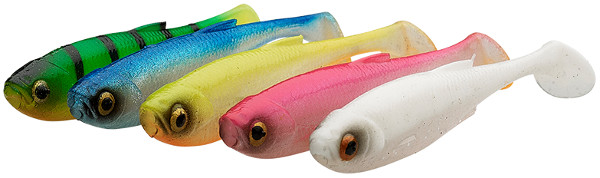 Savage Gear Craft Shad | Dunkle Wassermischung | 8,8cm | 4,6g | 5 Stück | Shad