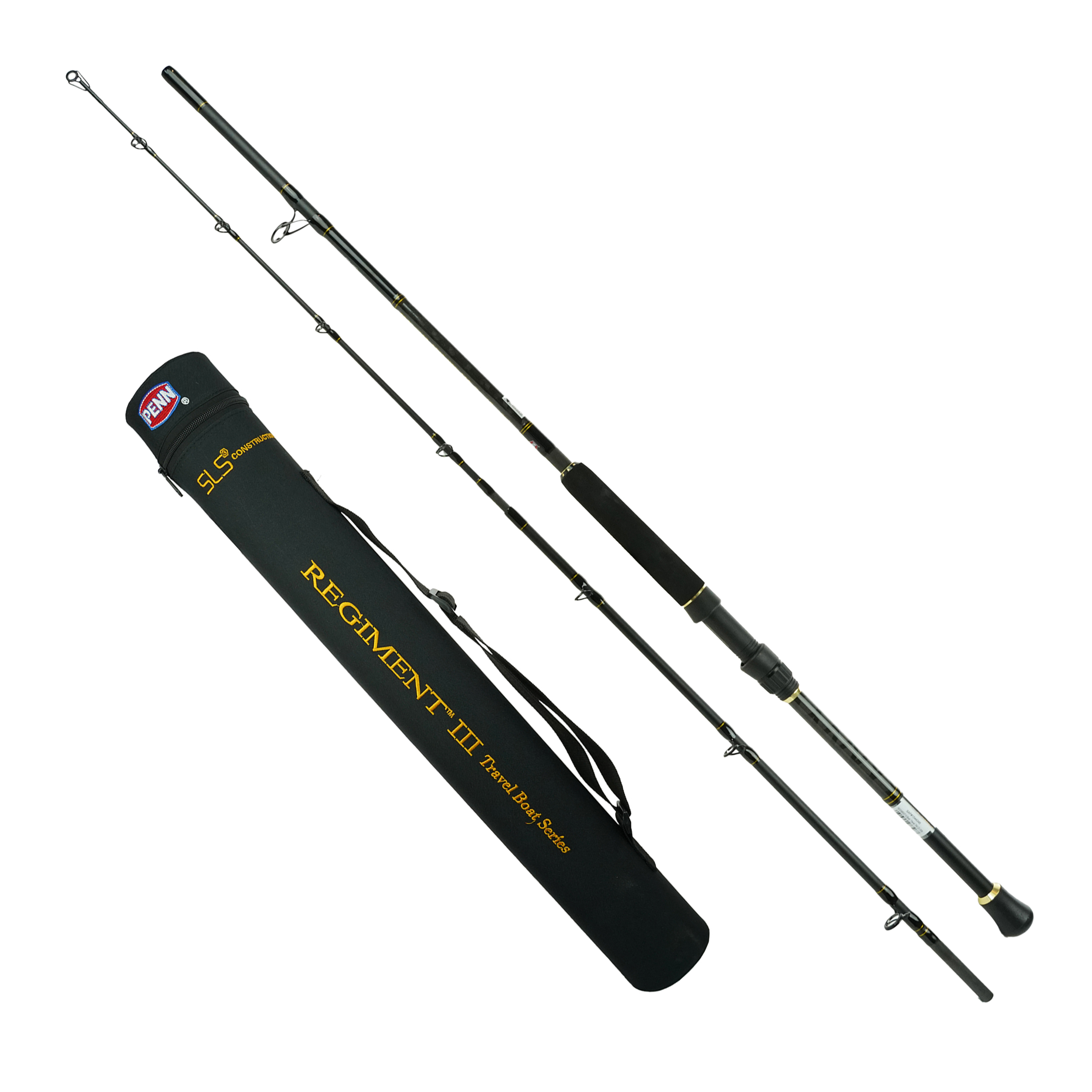 Penn Sea Fishing Bootsrute – Reiseruten-Set 2,25 m, 20–30 lbs – Meeresrute – Rolle – geflochtene Schnur