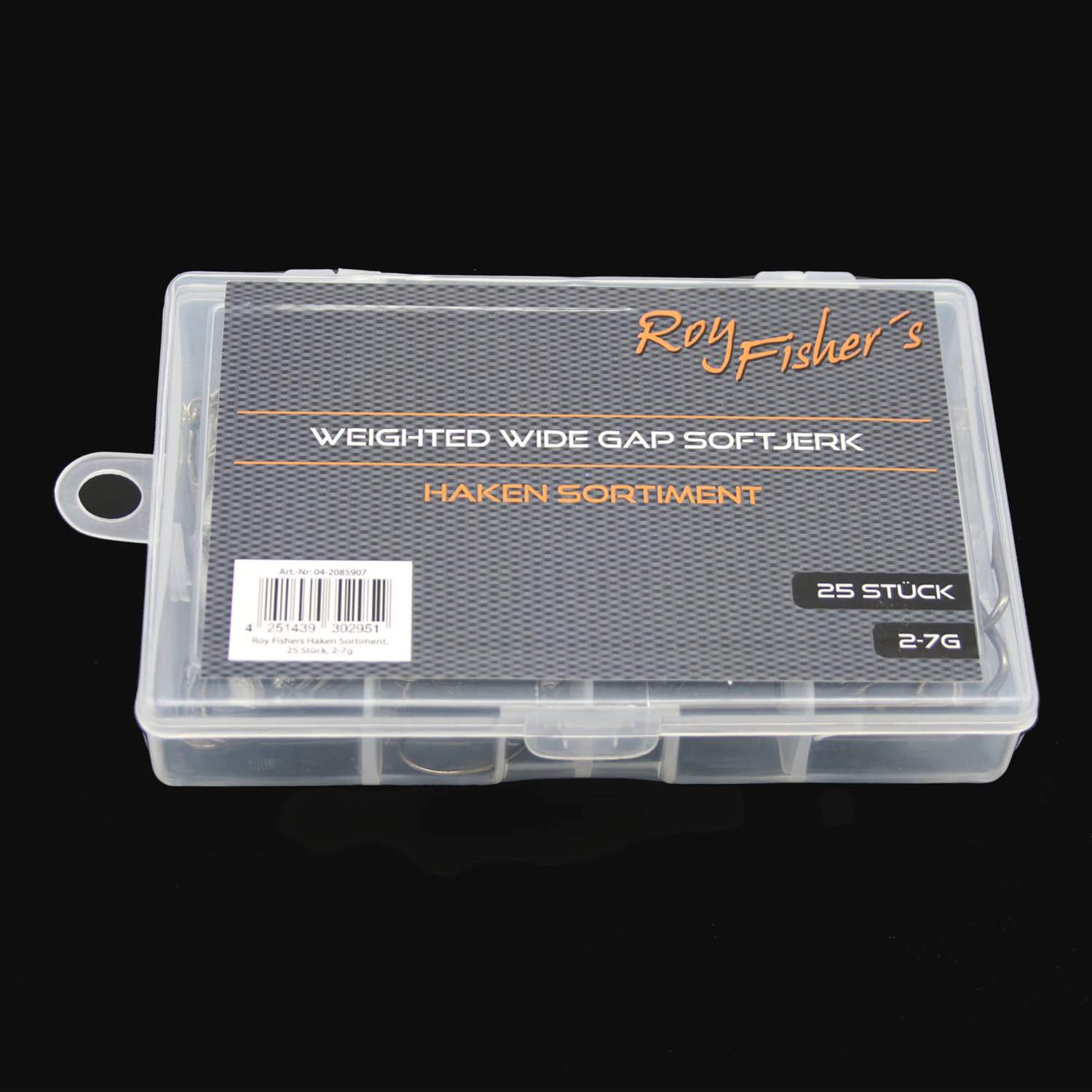 Gewichtete Wide Gape Soft Jerk Haken - Sortiment - 25 Stück - 2 bis 7g