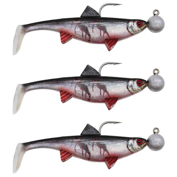 Senshu Real Fin Shad 12 Ready2Catch | Blutiger Köderfisch | 12cm | 25g | 3 Stück