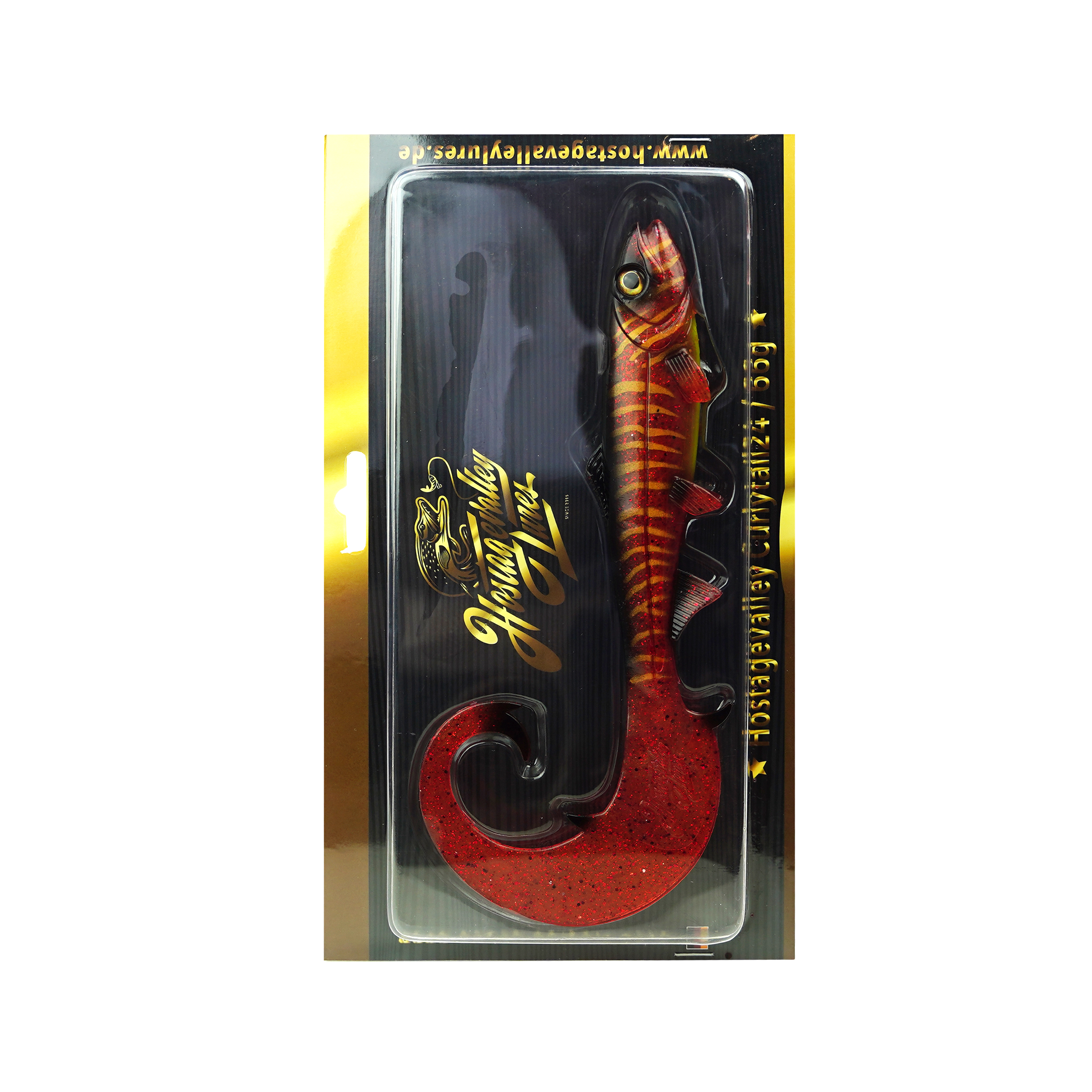 Hostagevalley Curlytail - Roter Hecht - 24cm