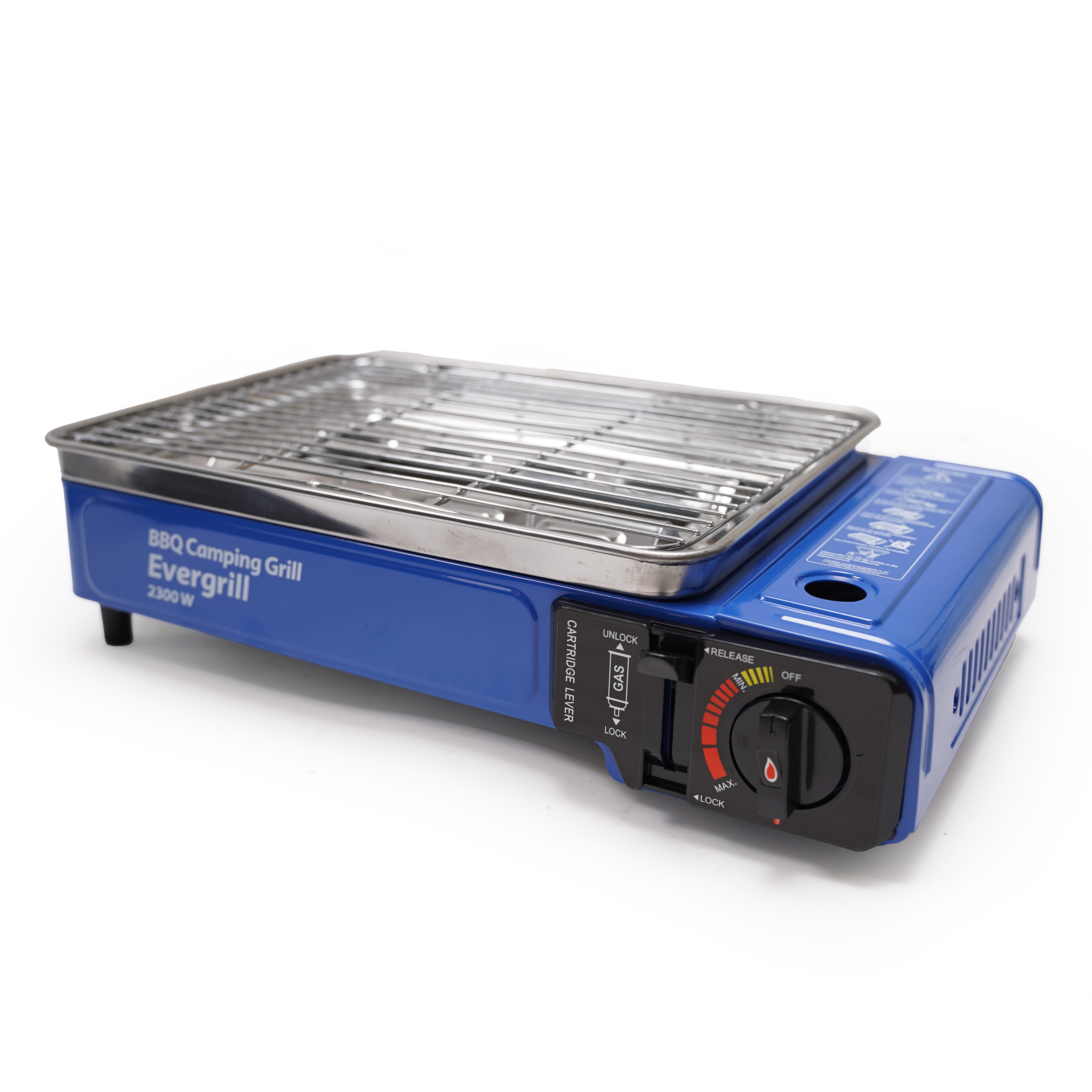 Eurocatch Butangas-Campinggrill Evergrill – Gasgrill – Campingkocher – Tischgrill – Tischgrill - incl 4 Gaskartuschen