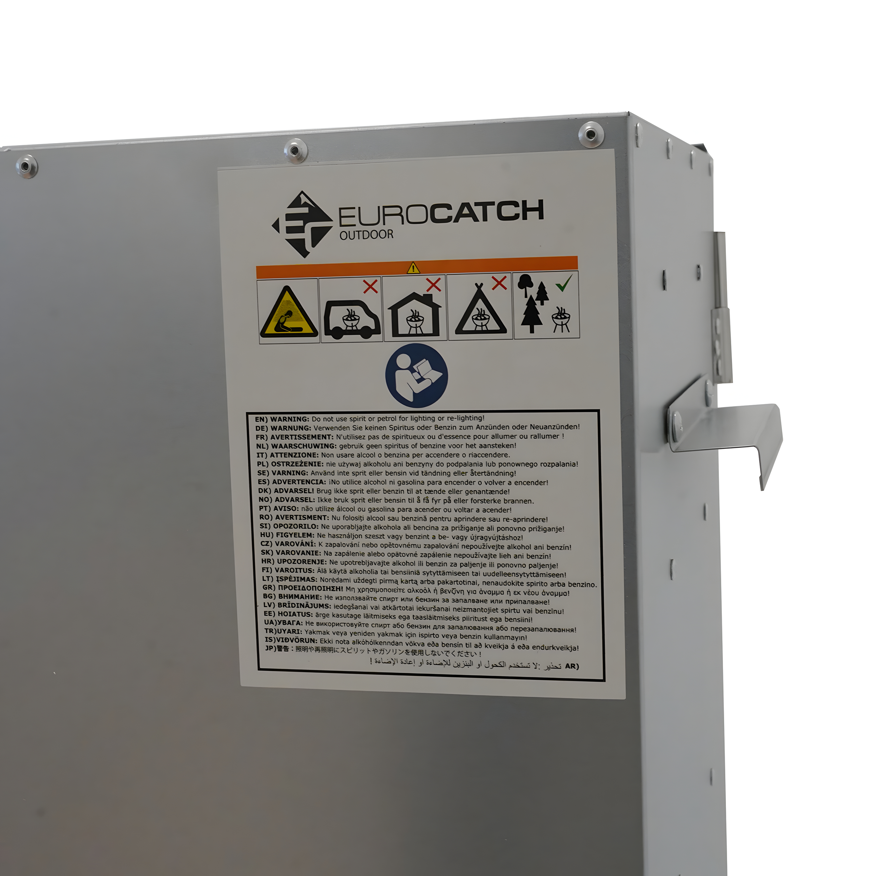 EuroCatch - Räucherofen  - Big One - 120x44x28cm - Incl. Thermometer - Räucherhaken 