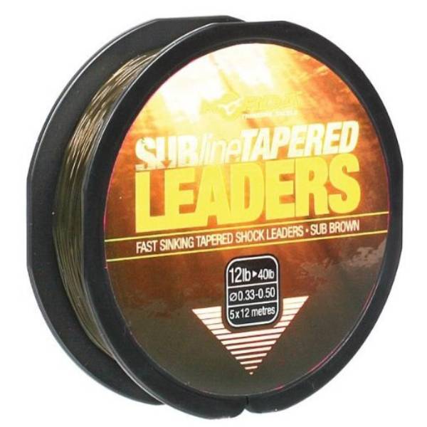 Korda Subline Tapered Leader | 0,33–0,50 mm | Braun