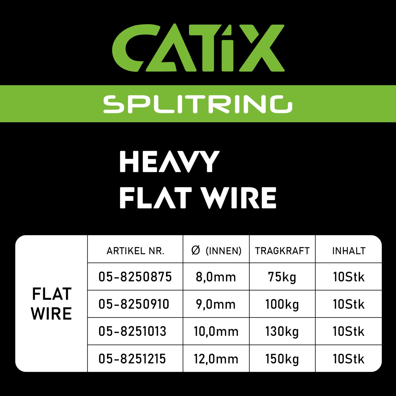 Catix Splitringen 130kg  10st 