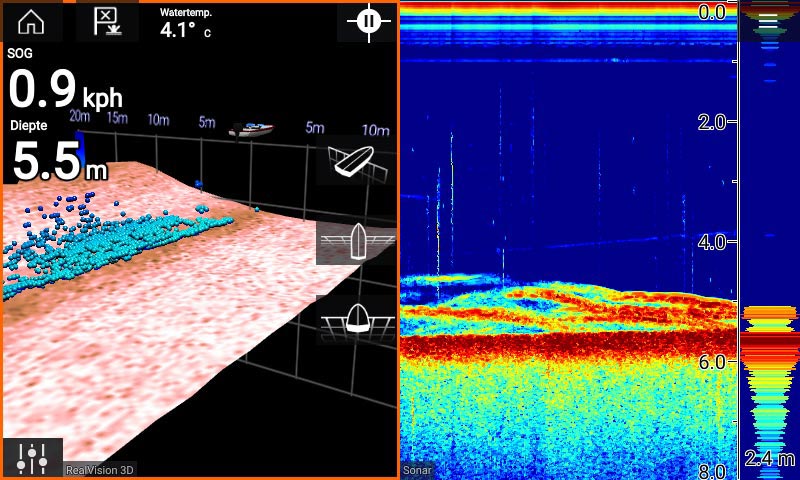 Fishfinder mit 3D-Sonar