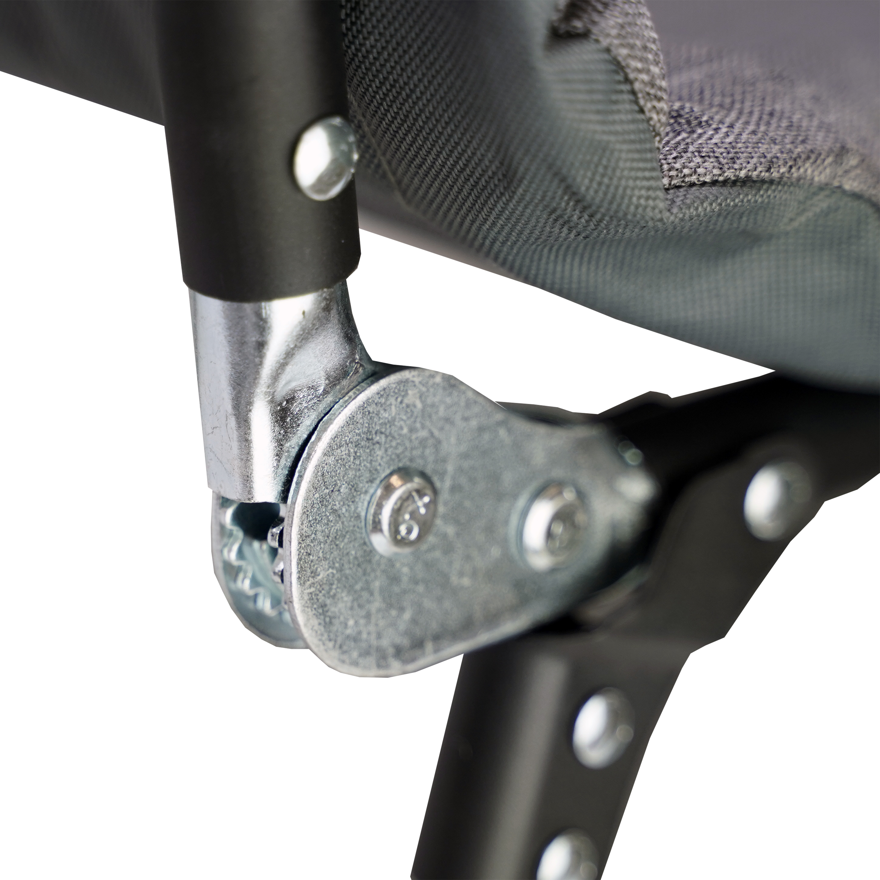 Eurocatch Faltbare Campingliege – Verstellbares Feldbett mit 5-fach Rückenlehne, 4 stabilen Klappbeinen, Seitentasche, gepolstertem Kopfteil – Kompakt & Bequem – 195×65×27 cm