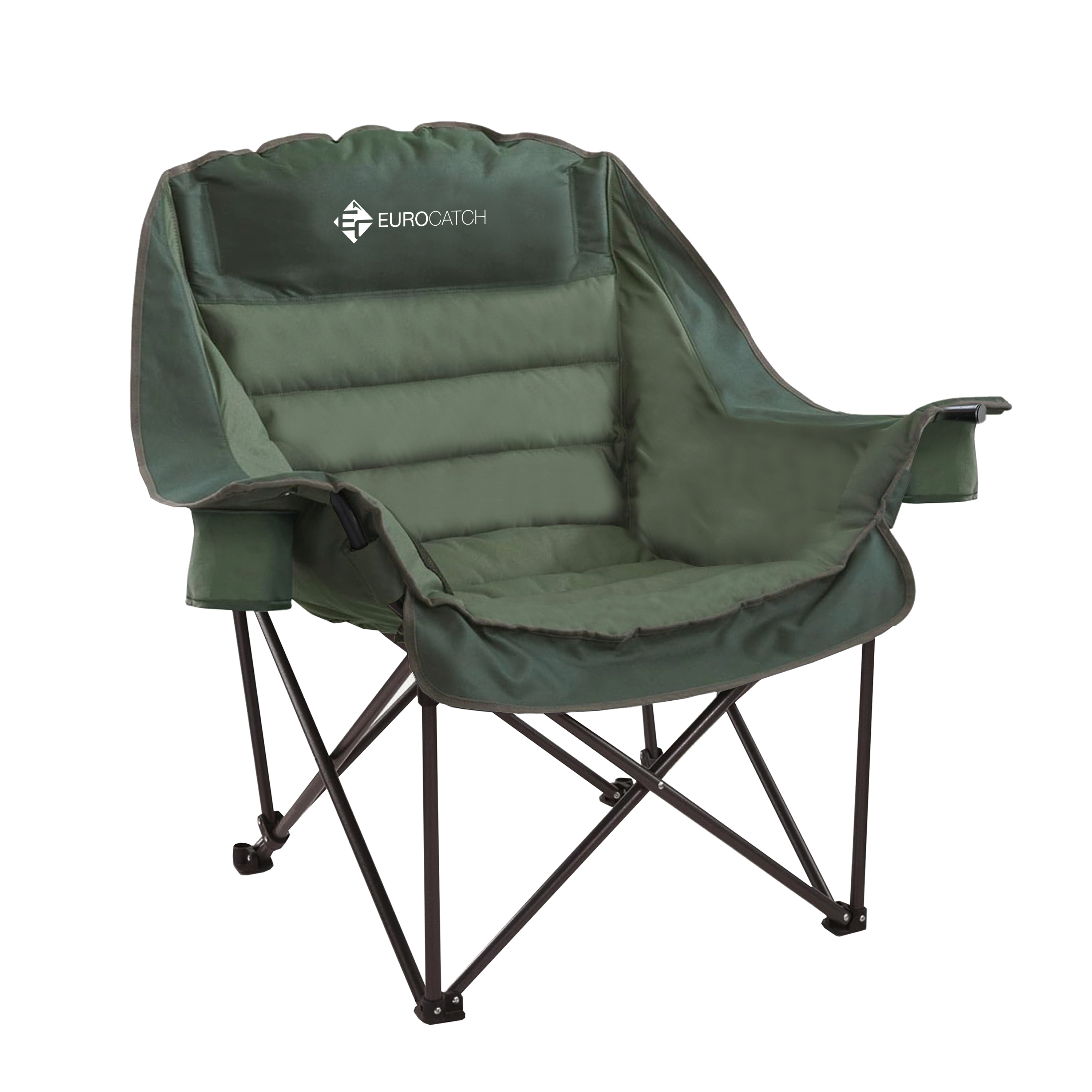 Eurocatch Comfy Club Chair XXL -  Klappbar mit 2 Getränkehaltern 