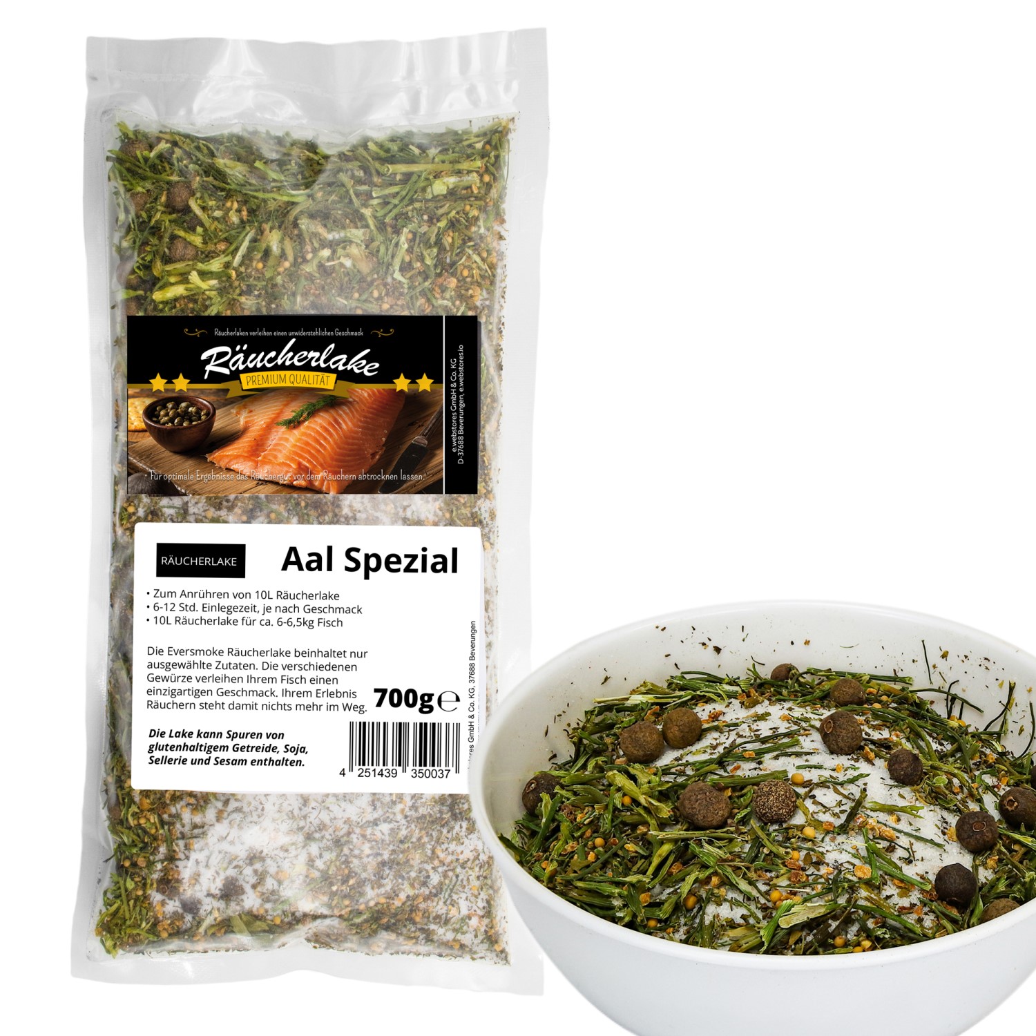 Eversmoke Räucherlake - 700gr - Paling Speciaal