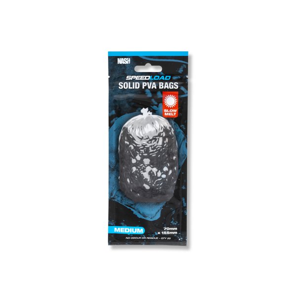 Nash - Speedload - Solid PVA Bags - Slow Melt - Medium