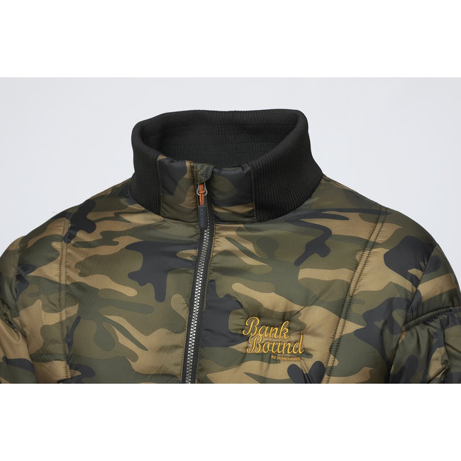 Bank Bound Bomber Jacket Camo L