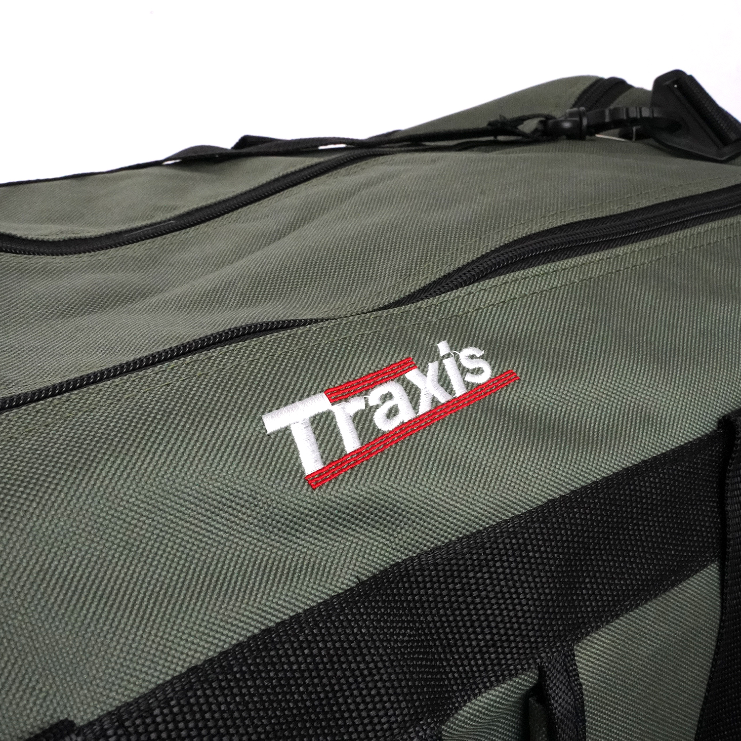 Traxis Angeltaschen-Set – Ruten-Reisetasche – Angeltasche – Grün – Tragetasche – 12 Fuß Reisetasche