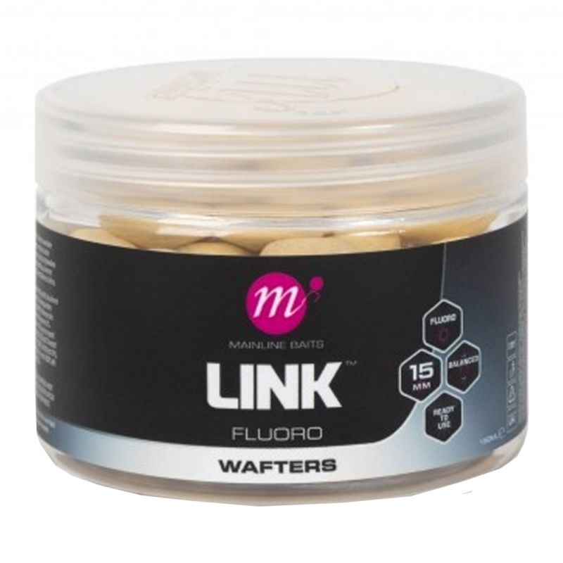 Mainline Fluoro Wafters Link - 15 mm - White