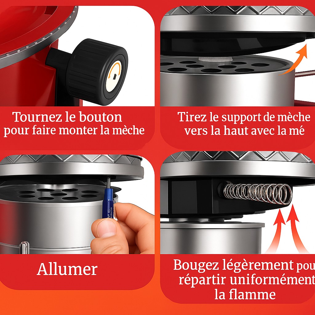 Homelux Petroleumofen mit Tragetasche – Kompakter Notofen für Innen- und Außenbereich – 2600W – Inklusive Brennstoffstandanzeige