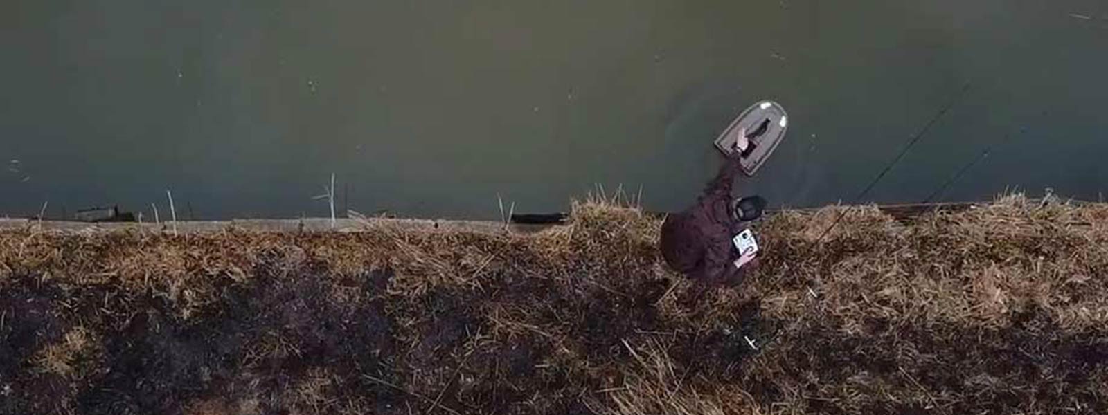 Futterboot im Einsatz