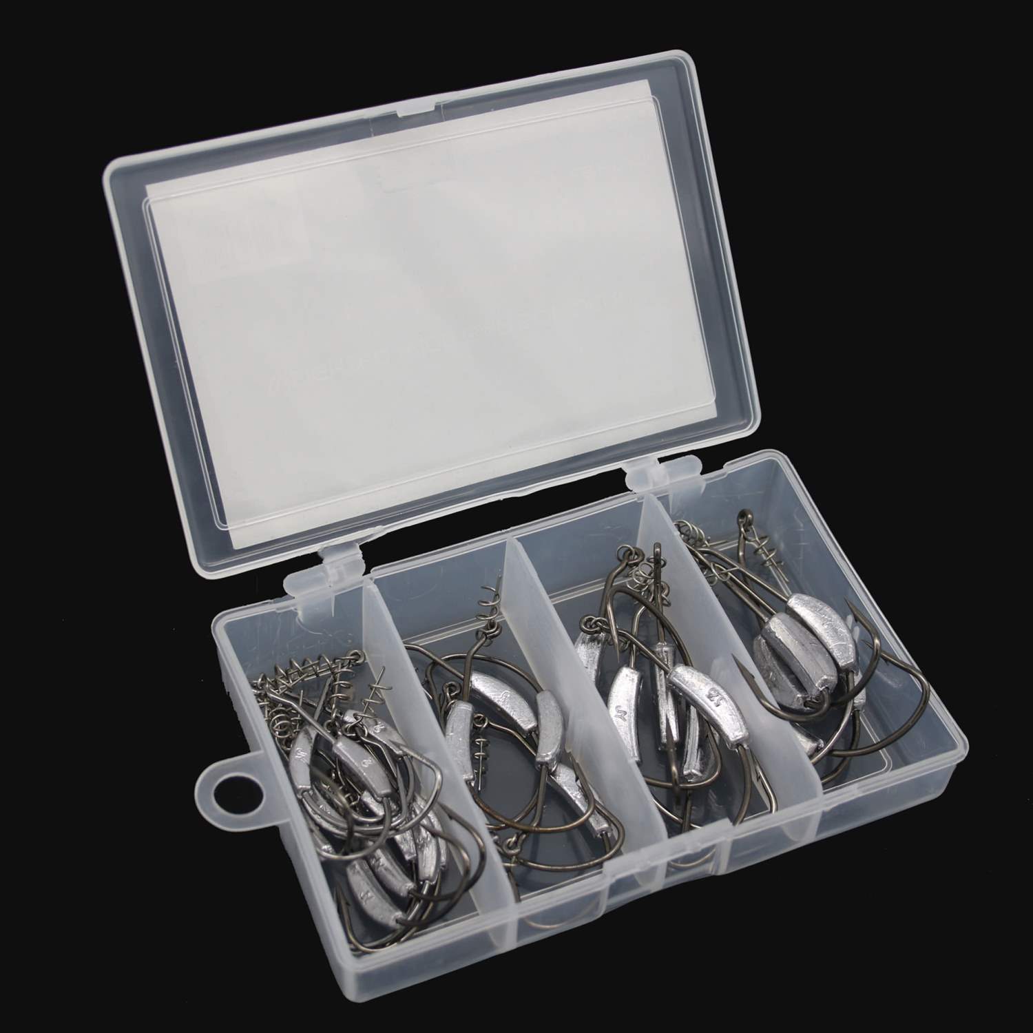 Gewichtete Wide Gape Soft Jerk Haken - Sortiment - 25 Stück - 2 bis 7g