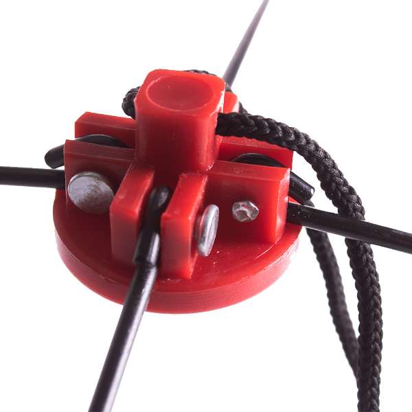 X2 Cross Net 105x105 cm - Zusammenklappbar - Fischernetz - Köderfisch fangen - Schwarz