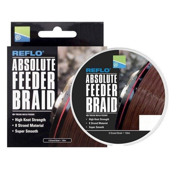 Preston Absolute Feeder Braid | 0,12 mm | 150m | Geflochtene Schnur