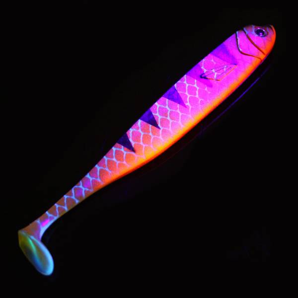 Eurocatch Fishing Zander Gummiﬁc | Schatten | UV-Barsch | 12cm | 5 Stück