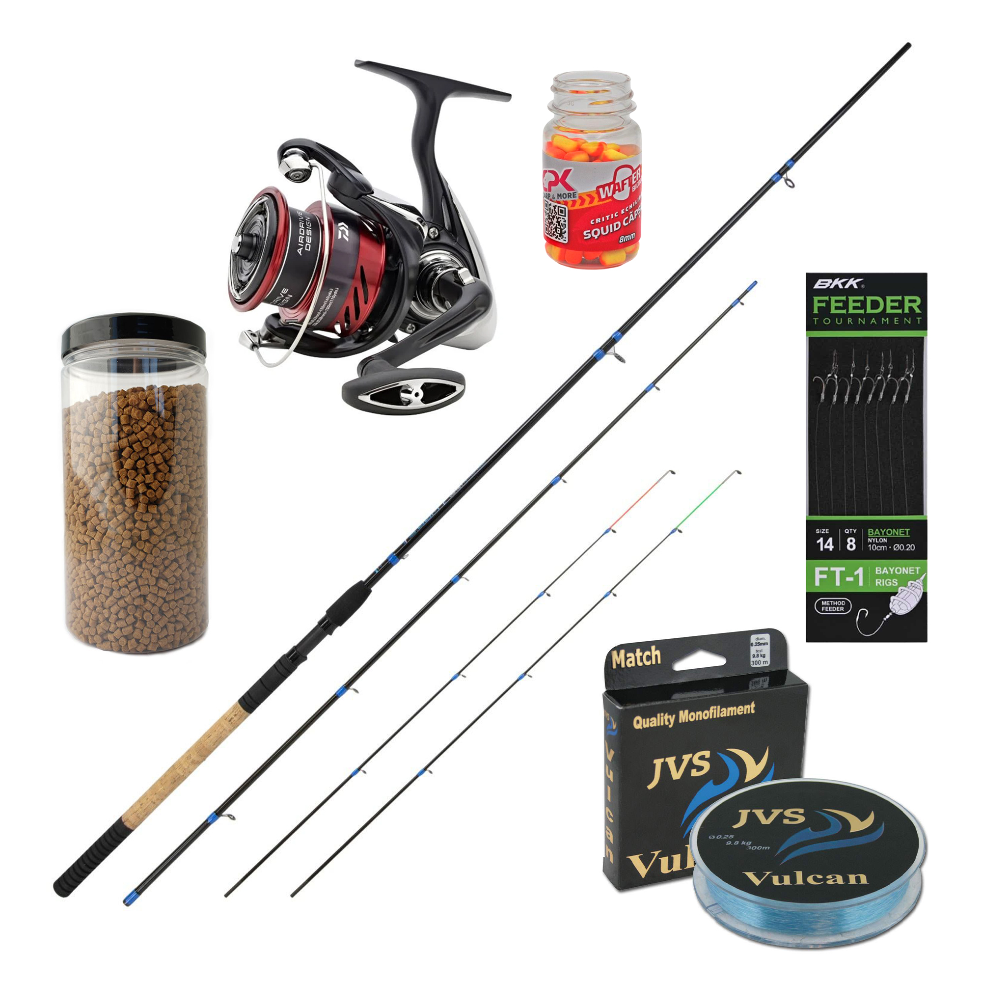 Daiwa/JVS Osprey Method Feeder Set – Zusammengestellt von Elwin aus unserer Filiale in Steenwijk