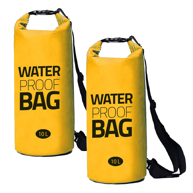 Eurocatch Dry Bag | Duffel Bag | Wasserdichte Tassche | Gelb | 10 liter
