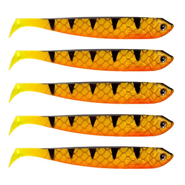 Eurocatch Fishing Zander Gummiﬁc | Schatten | UV-Barsch | 12cm | 5 Stück