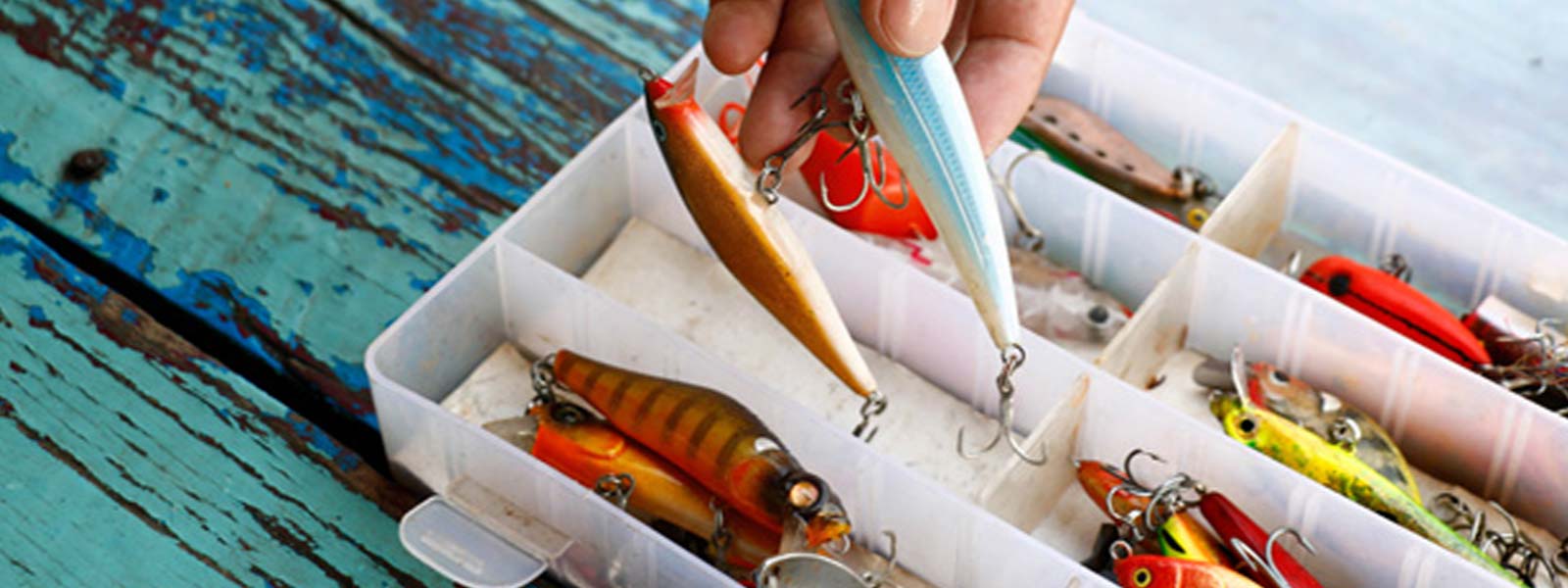 Kunstköderbox voller Wobbler