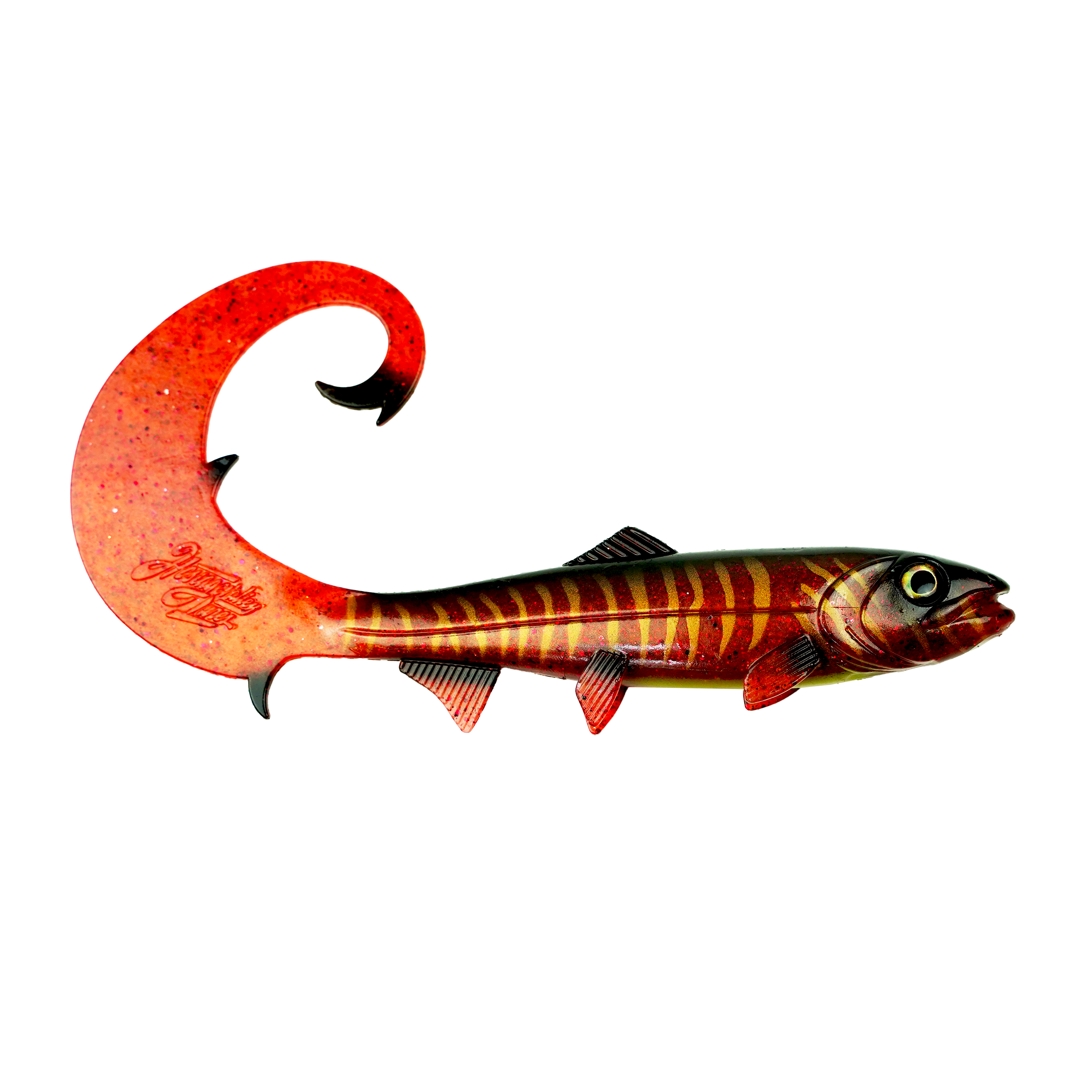 Hostagevalley Curlytail - Roter Hecht - 24cm