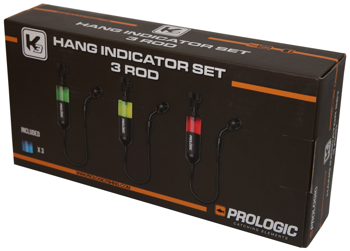 Prologic K3 Hang Indicator Set 3 Rod - Karperhanger Set 3 Stuks - Beetmelder 