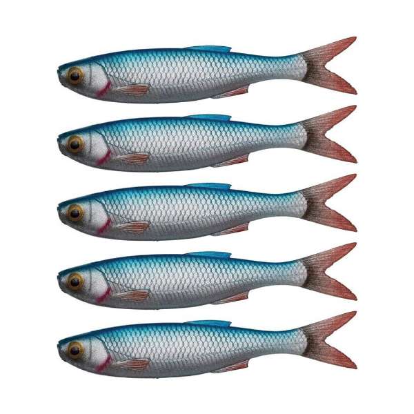 Savage Gear Craft Sterbende Elritze | Schatten | Blaue Perle | 7,5cm | 2g | 5 Stücke