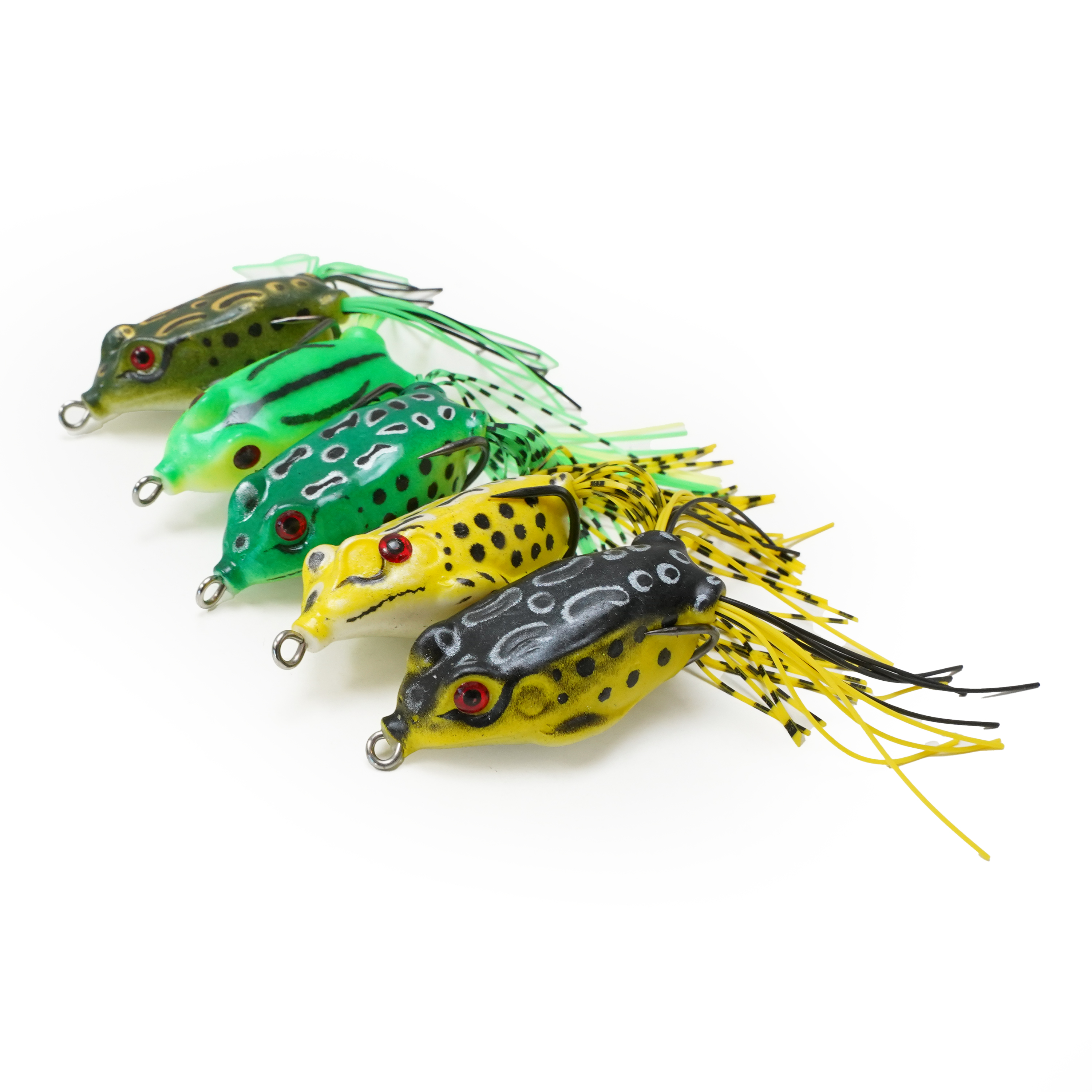 FishXpro Kunstköder Frog Vorteilset – 16-teiliges Set für Barsch und Hecht