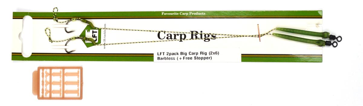 LFT Barbless Band Rig - 20/100 - #6 - 6pcs - 20cm