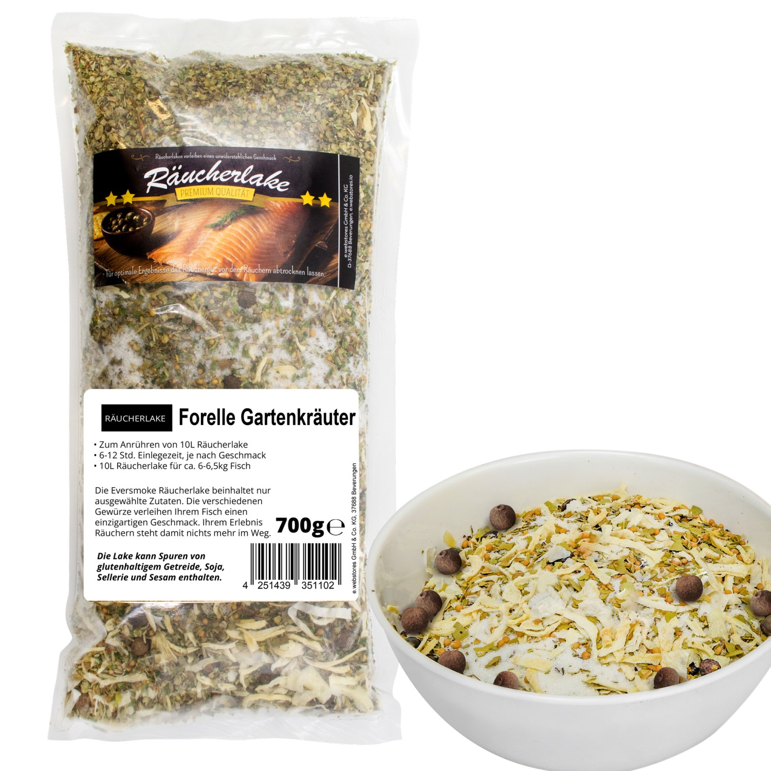 Eversmoke Räucherlake - 700gr - Tuinkruiden