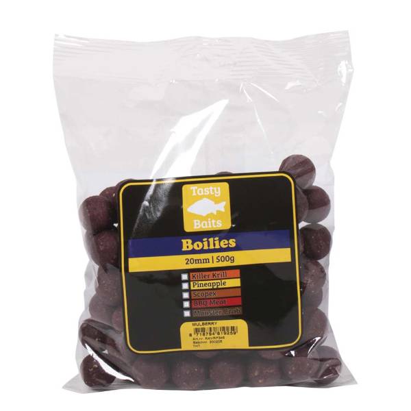 Tasty Baits Tagesrucksack Mulberry Magic | Boilie | 20mm | 500g