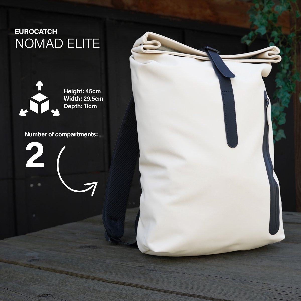 Eurocatch Nomad Elite Rugzak - 13,5L - Stoere Waterbestendige Rugzak - Backpack - Vistas