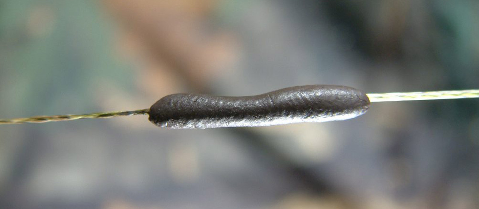 Knetblei auf dem Vorfach