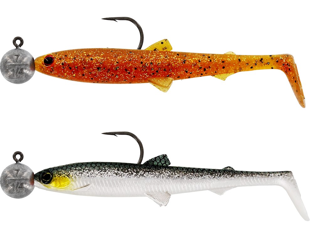 Westin - Bullteez Shadtail - R 'N R - 9.5Cm #4/0 7G - Clear Water Mix 6 - 2Pcs