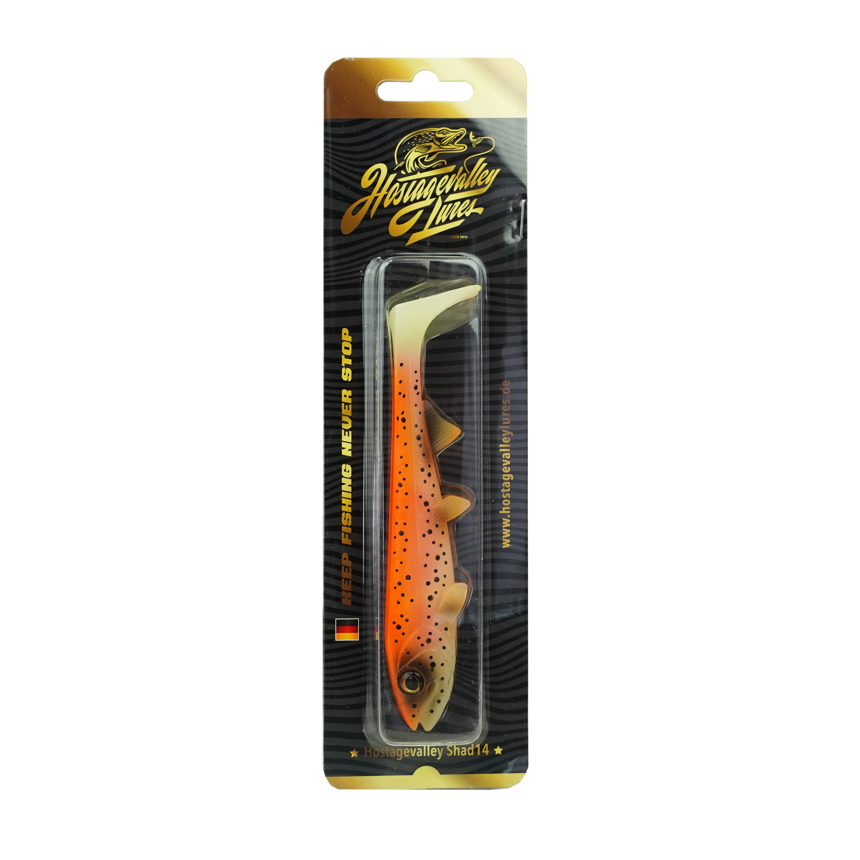 Hostagevalley Shad - Goldforelle - 26cm