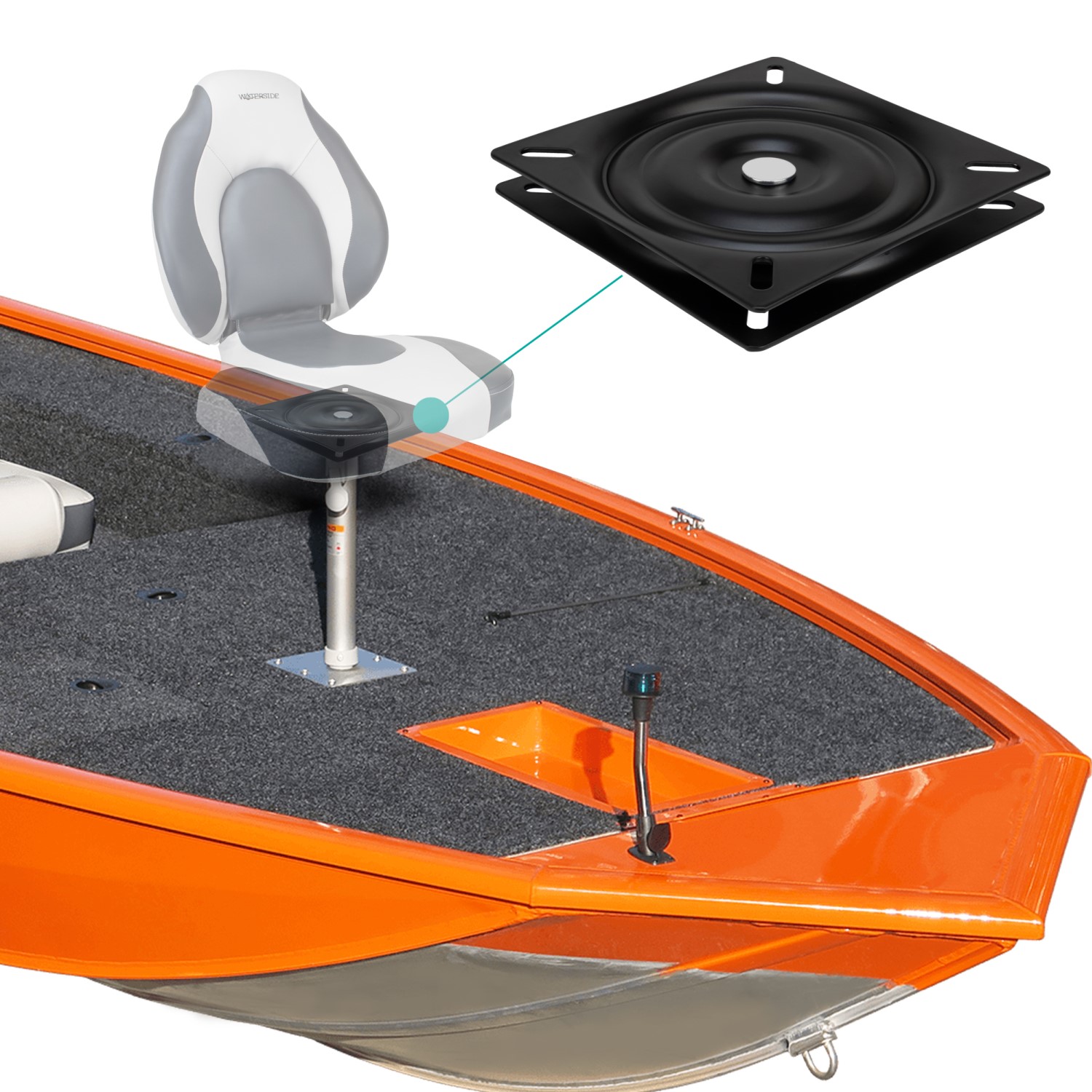 X2 Drehteller für Bootssitz